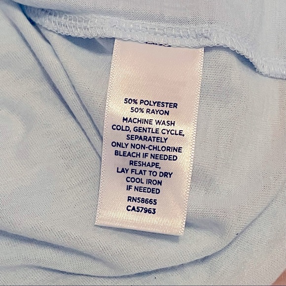 Z by ZELLA Girls Cross Back Tee Workout Athletic Short Sleeve Top Lt. Blue - MED - Picture 3 of 5